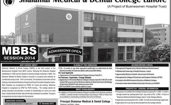 Shalamar Medical And Dental