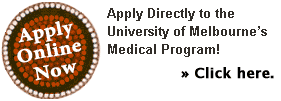 Click here to apply to the University of Melbourne's Medical School