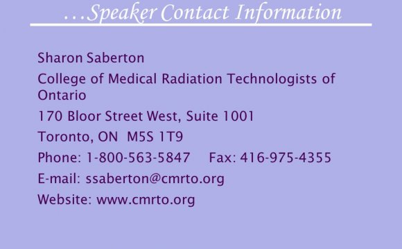 College of Medical Radiation Technologists of Ontario