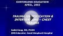 CONDELL MEDICAL CENTER EMS CONTINUING EDUCATION APRIL, 2003